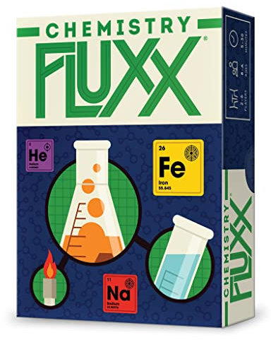 Looney Labs , Chemistry Fluxx , Board Game , Ages 8+ , 2 to 6 Players , 5 to 30 Minutes Playing Time