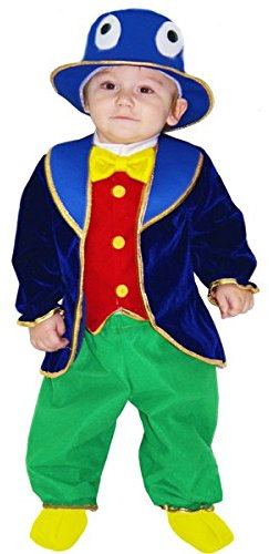 Pegasus Vestito Costume Maschera di Carnevale Neonato - GRILLO di Pinocchio - Taglia 10/12 Mesi - 58 cm