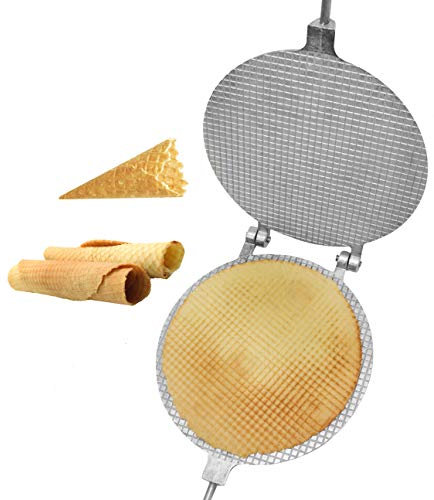 Cornet de crème glacée pour gaufrier de forme ronde