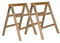 2er Set Massiver Holz-Arbeitsbock oder Tapezierbock 2-sprossig - Sägebock - Klappbock - Montagebock - Arbeitsbock - Tapezierbock - Unterstellbock - Stützbock