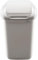 Home Centre Flip Top 30L Classic Plastic Waste Bin Kitchen Office School Work Recycling Disposable Trash Dispenser Household Recyclable Rubbish Bin Easy Cleaning White