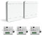 Wireless Light Switch Wireless Light Switch Kit 86 Wall Panel RF Safety Switch and 10 Amp Relay receiver controller, No Wiring Easy Install, for Lights up to 1500W（3 Receiver and 2 Switch）