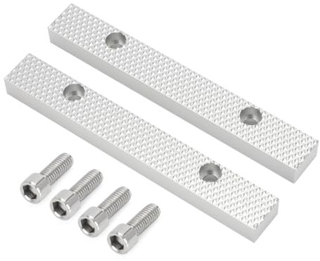 AUTOVIC Vise Jaws 5 1/2 W 3 C-C Offset Jaws Aluminum for Craftsman Columbian Vises