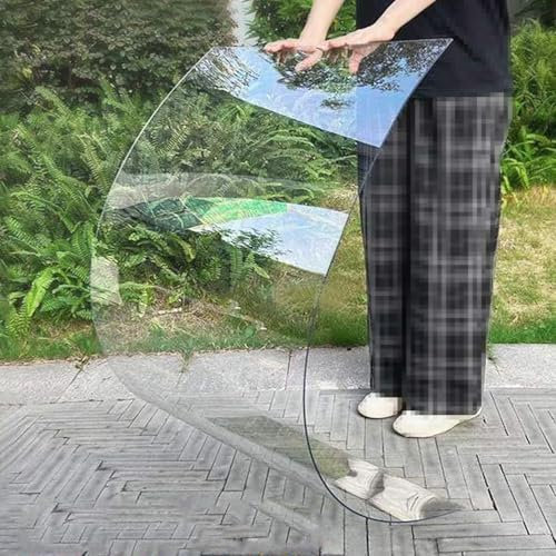 NIANXINN Plaques de Toiture en Polycarbonate Imperméables,Feuille de Toit Transparent Serre de Jardin 1,2 mm,Panneaux de Plastique,Auvent Extérieur Remplacement à Cadre Froid (100cm x 15m)