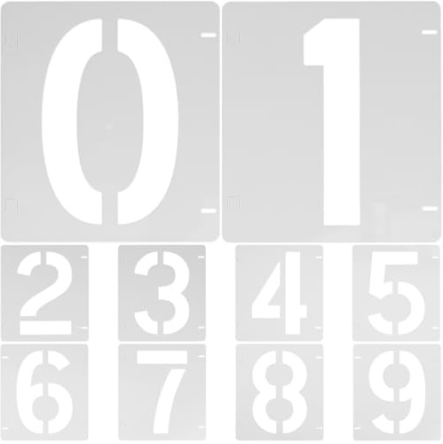 Gadpiparty Stencil numerica riutilizzabile in animali 12 x 10 cm modello numerico flessibile per pittura decorazione di porte e attività manuali