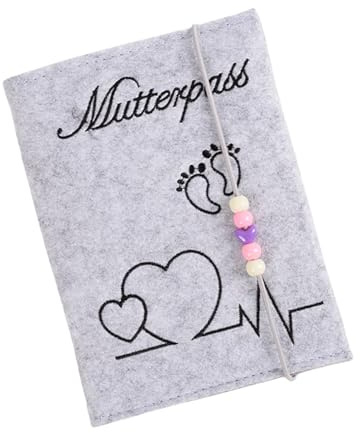 Thick Felt Pregnancy Certificate Case Comes Check Images Organiser Pocket for Hospital and Insurance Document German Maternity Passport Holder