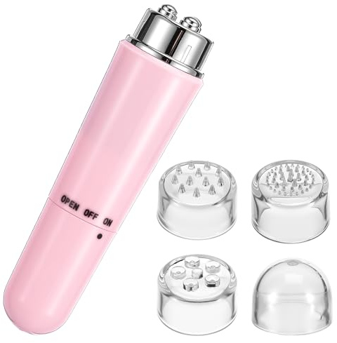 GANAZONO ansiktsmassageapparat ansiktsdepuffer läppstift virabtor reducerar ögonsvullnad bärbar ansiktsmassager ansiktsformande massageapparat mini ögonmassagesticka ansiktsapparat AbS rosa