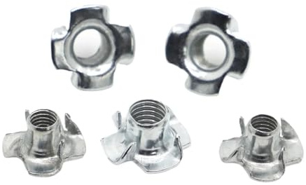 20 pezzi M3 M4 M5 M6 M8 M10 zincati a quattro griffe dado altoparlante dado a T inserto cieco a T ferramenta for mobili(M8 20pcs)