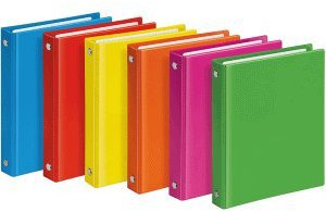 Taschenringbuch VELOCOLOR® - A6, 4-Ring, 138 x 168 mm, sortiert