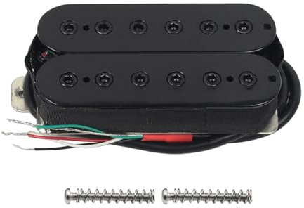 FLEOR Alnik 5 Elektrische Gitarre Hals-Pickup Double Coil Humbucker Tonabnehmer-Schwarz