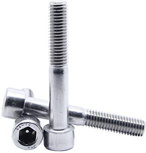 6mm / M6 x 40 Socket Cap Screws HEX Head Allen Bolts A4 Marine Grade Stainless Steel DIN 912-5 Pack