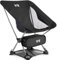 Trail Hawk Lightweight Camping Chair Portable Compact Ultralight Folding Seat with Ground Mat and Bag (Black)