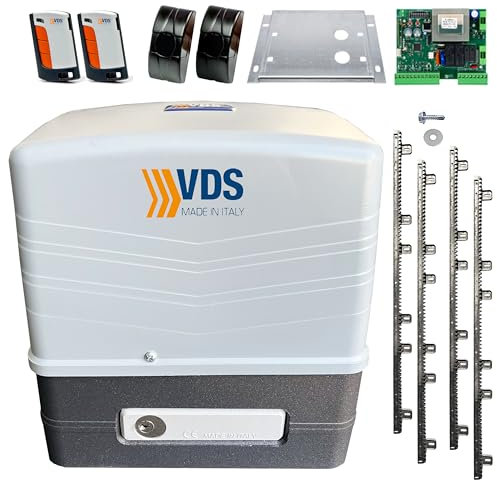 Schiebetorantrieb Carrera 800 kg Grau Antrieb Torantrieb Toröffner für Tor inkl. 4x Zahnschienen
