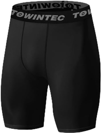Towintec Mallas Cortas Running Hombre Pantalones Compresión Polainas | Cortos, Transpirable, Secado Rápido, Mallas Base, Con Entrenamiento, Atletismo, Deporte Fitness, Running,Skin Friendly