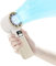 GKT tragbarer Handventilator, einstellbare Geschwindigkeit (1-100), Kühlventilator, 5000mAh handventilator akku aufladbar, klappbar, digitales Display, für Reisen/Zuhause/Büro/Camping (weiß)