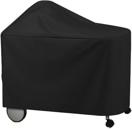 Quzente Funda para barbacoa, cubierta para barbacoa, escudo impermeable para exteriores con correas ajustables, resistente a los rayos UV, protector para parrilla, cocina, horno, patio, jardín