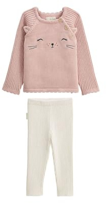 Petit Béguin - Ensemble bébé Pull et Legging en Tricot Swan