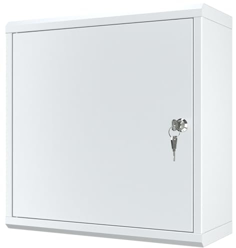 Stalflex Externer Verteilerkästen 400x400x160mm IP20 - Schaltkasten aus Stahl - verteilerkasten aufputz, Wasserdichte Box und staubdicht - Schrank mit Schloss und zwei Schlüssel