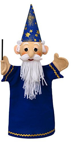 MUBRNO 22109A Zauberer Textilhandpuppe, Blau