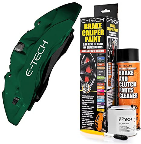 Netagon Car Brake Caliper Quick Drying High Performance Temperature Rating 220 C Paint Kit Set (British Racing Green)