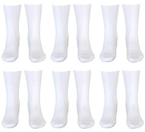 BESTCALZE - Confezione da 6 Paia Calze Uomo Sanitarie Cotone Filo di Scozia, Calzino Uomo Sanitario, Calza Uomo Senza Elastico Per la Circolazione e Diabetici, 100% Made in Italy