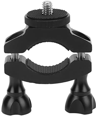 Bewinner Bicycle Camera Clip,Motorcycle Camera Mount Clamp Phone Clip with 1/4 Screw,Motorcycle Tripod Clamp Holder with Thread Anti Skid Pad for Bicycle Motorbike