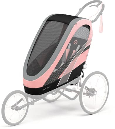 Cybex ZENO Multisport Trailer Seat Pack in Silver Pink