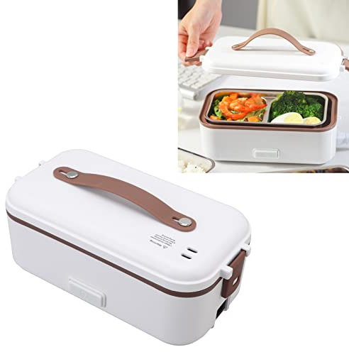 Electrica Hermetica, Lonchera Eléctrica Portatil, 220V Termica Calentador Comida Portatil Extraíble Acero Inoxidable Tartera para Adultos Niños Trabajo Hogar Oficina(220 V)