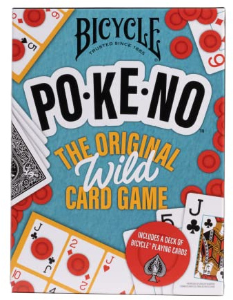 Bicycle Pokeno Card Game Set with Deck, Scoreboards & Chips, Poker meets Keno, Fun Party Game and Family Game Night Favorite, Ages 6+