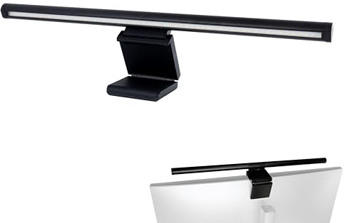 REV monitor USB-lampa med nödbatteri ca 60 min. 39 cm, klämbar, 120 lm, 3 färger, svart