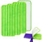 Mop Cloth Microfibre Compatible with Wet Jet for Flash Speed Mop Refill Wipes Washable Wet Cloth Dry Pads Mop Head Replacement for Any Type of Floor Cleaning (Green)