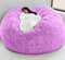 GMDNS Big Bean Bag Sofa Puff No Filler Bodensitz Futon Lazy Sofa Bed Couch Tatami Bequemer Lounge Chair,Lila