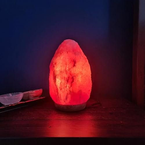 Himalaya Salzlampe Salzkristall Lampe Tischlampe Salzkristalllampe SalzsteinLampe Natürliche Himalaya Rosa Salz Nachtischlampe Salt lamp aus Salt Range Pakistan (2-3 KG)