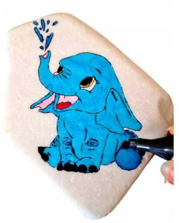 V-PREMIUM SOLUTION - 3 Steine zum Bemalen Klein Flach für Kinder - Stones zum Anmalen - Garten Kieselsteine - Flache Dekosteine - Malsteine - Bastelsteine - Rock Painting (Weiß (15-30cm), 3 Stück)