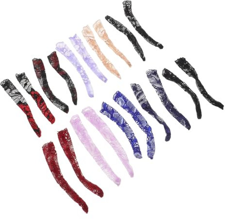 Milisten 10paare Amerikanische Puppen-socken Mit Spitzenbesatz Weiche Bequeme Lange Strümpfe Für Puppenkleidung Und Rollenspiele Für Kreative Outfits Und Spielzeugzubehör