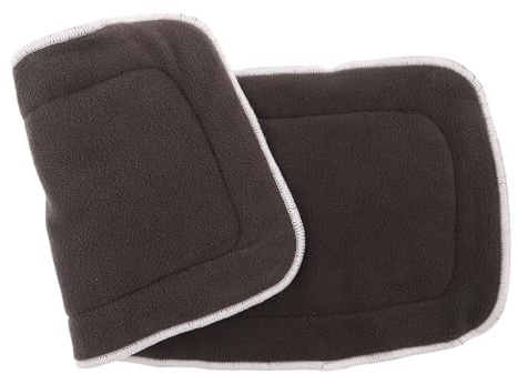 POPETPOP Washable 4-Layer Bamboo Carbon Fiber Adult Diaper Inserts 18x8 Inch Reusable Incontinence Pads for Elderly Urinary Protection, Soft Microfiber Liners for Cloth Diapers, Suitable