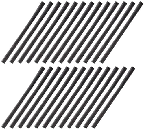 25 Pièces Barre de Croquis au Fusain Noire 7-9mm, Outil de Dessin