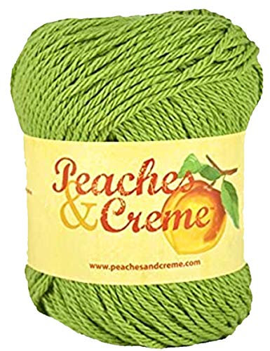 Peaches & Creme (Cream) Cotton Yarn Rosemary 2.5 oz. (Green)