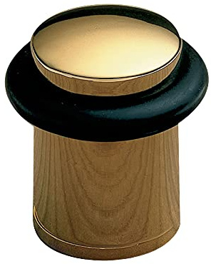 Amig - Butée de Porte Décorative | Protection Mur et Meubles | Caoutchouc Antidérapant | Installation Facile | Acier Résistant à la Corrosion, Or, Caoutchouc
