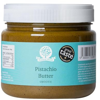 Nutural World - Beurre de Pistache onctueux (1kg) - Vainqueur des Great Taste Awards