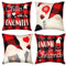 D-FantiX 4 Stück Weihnachtskissen Kissen Weihnachten Kissenbezug KissenhüLle Weihnachtskissenbezug Dekokissen, 45x45 cm Christmas Pillow Cushion Covers Xmas Deko