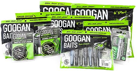 Googan Baits Lake Fishing Bundle – Comprehensive Bass Fishing Lure Set with Tackle Box – Includes Soft Baits and Accessories for Year-Round Freshwater Angling