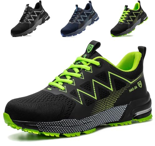 Safety Trainers Mens Womens Lightweight Breathable Steel Toe Cap Safety Shoes Non Slip Work Boots Construction Industrial Sneakers