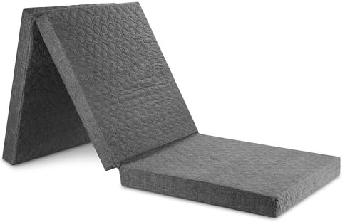 Preiswert&Gut Klappmatratze Premium Faltmatratze Camping Matratze Gästematratze Reisematratze (Grau, 190x60x7cm 3 Kg)
