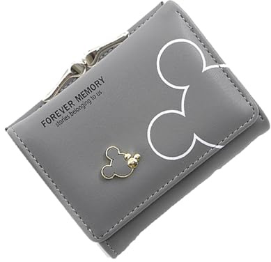 YINGLUOEU Monedero Mujer Cartera Pequeña Carteras Cuero con Muchas Ranuras
