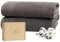 Ferò Set Luxus 2 Teilig Handtücher Groß, Badehandtuch 100% Baumwolle, Premium Low Twist 550 g/m², Ultra Weich und Saugfähig, Oeko-TEX, Italienisches Design, Badetuch,2 Duschtuch 70x140, Grau
