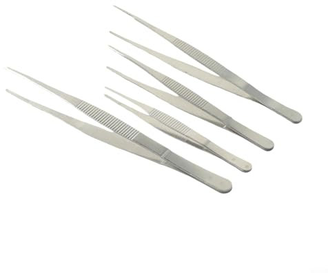 Pinzette per barbecue in acciaio inossidabile, strumento da cucina perfetto per grigliare carne a casa o eventi (25 cm)