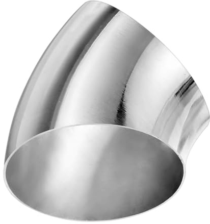 M METERXITY Codo De Dobladora De Mandril De 45 Grados Y 4 Pulgadas De Diámetro Exterior, Grosor De 1.5 Mm, TuboEscape Acero Inoxidable 304 Para Sistema Modificado De Coche, Altura De 105 Mm