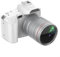 HomeVortex Digital SLR Camera With Dual Lens Front Rear Camera 16X Anti-Shake Zoom 3.0Inch Screen LCD Display Remote Control Function F2.7 Aperture For Professional Photography(white)