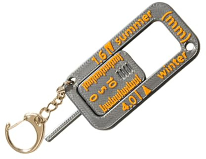 Medidor de profundidad para neumáticos de coche, medidor de profundidad de detección de desgaste, calibradores de pluma de medición de 0 a 10 mm, medidor de desgaste